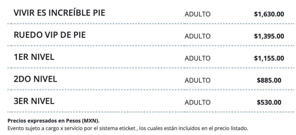 PRECIOS RAWAYANA PUEBLA 2026 AUDITORIO GNP SEGUROS