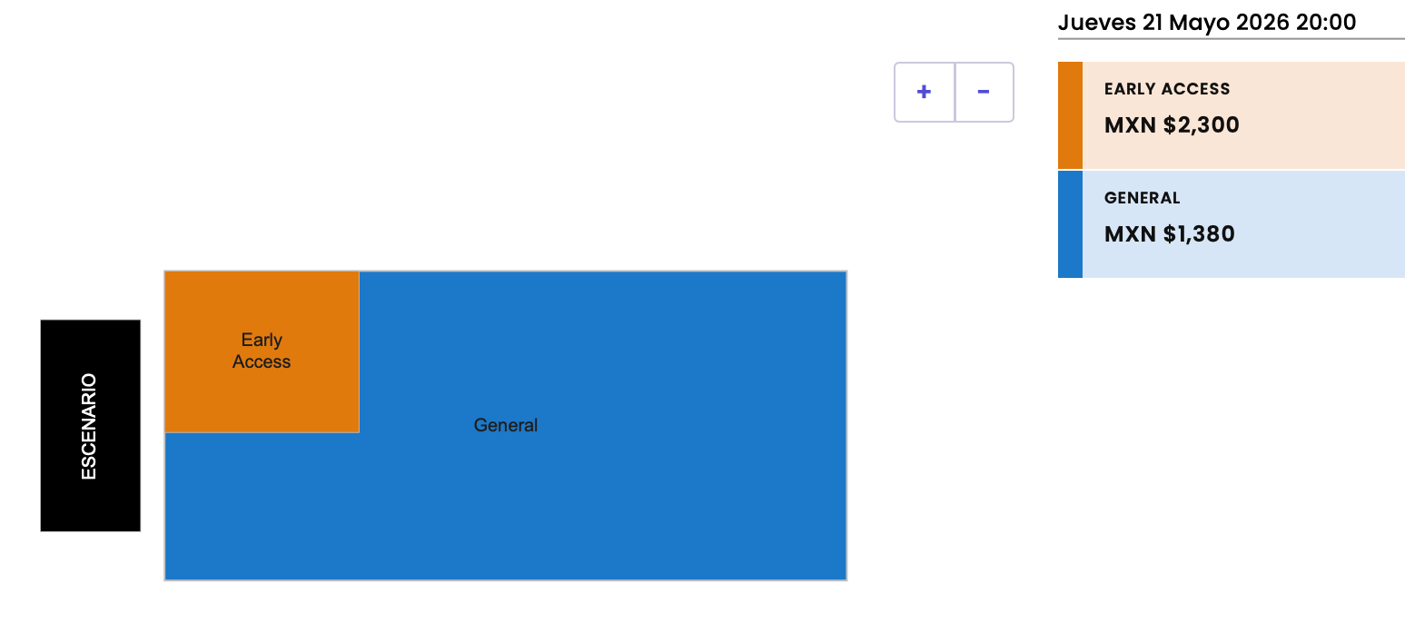 MAPA MAN WITH A MISSION CDMX 2026 FORO TEAMBRO