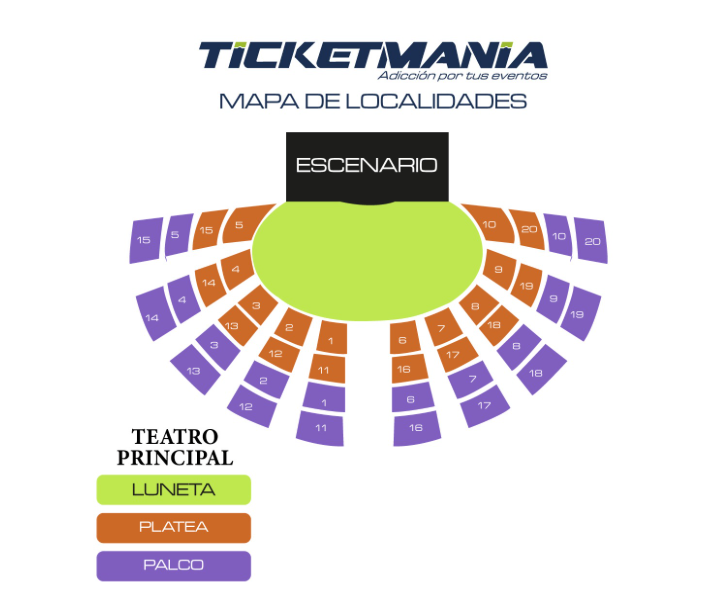 MAPA LOS CLAXONS PUEBLA 2026 TEATRO PRINCIPAL