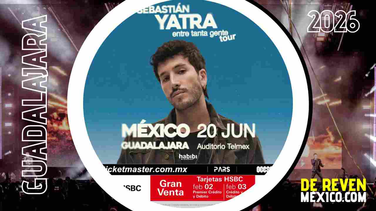 SEBASTIÁN YATRA GUADALAJARA 2026 AUDITORIO TELMEX