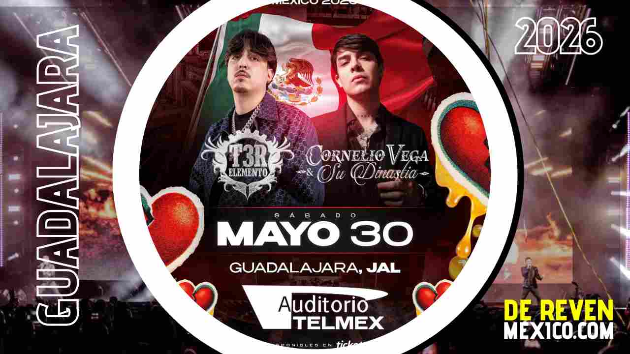 T3R ELEMENTO Y CORNELIO VEGA GUADALAJARA 2026 AUDITORIO TELMEX