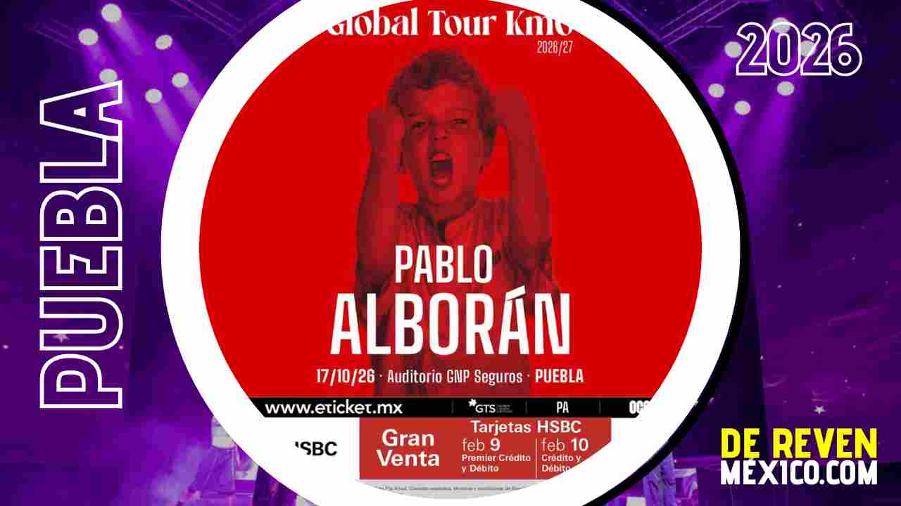 PABLO ALBORÁN PUEBLA 2026 AUDITORIO GNP SEGUROS