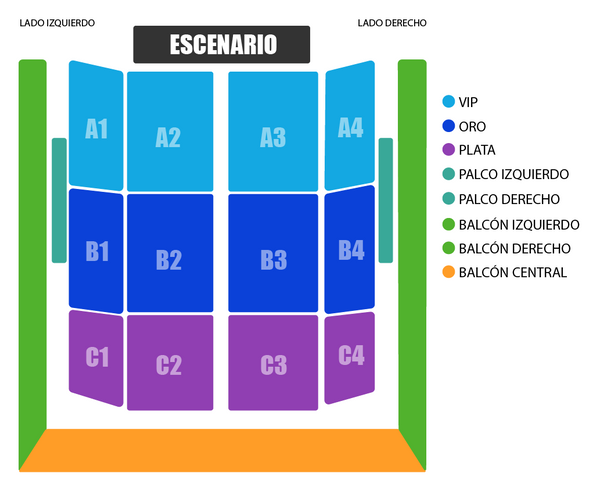 Mapa Auditorio Josefa Ortíz de Domínguez