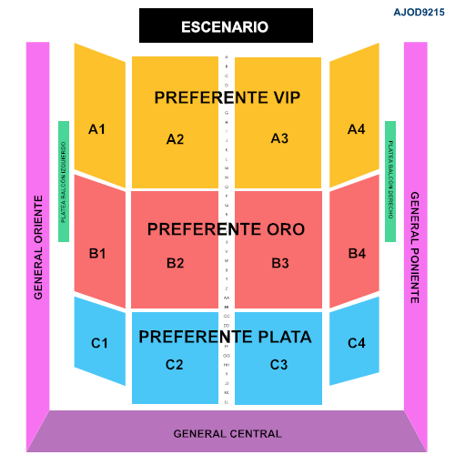 MAPA AUDITORIO JOSEFA ORTÍZ