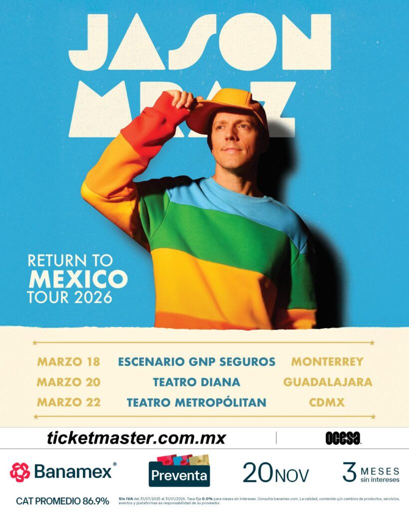 JASON MRAZ GIVEAWAY 2026 ESCENARIO GNP SEGUROS