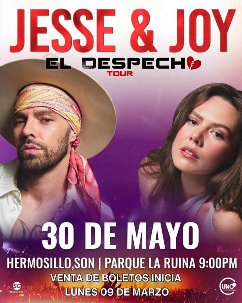 JESSE Y JOY HERMOSILLO 2026 PARQUE LA RUINA