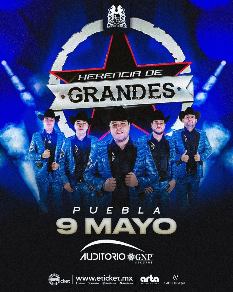 HERENCIA DE GRANDES PUEBLA 2026 AUDITORIO GNP SEGUROS