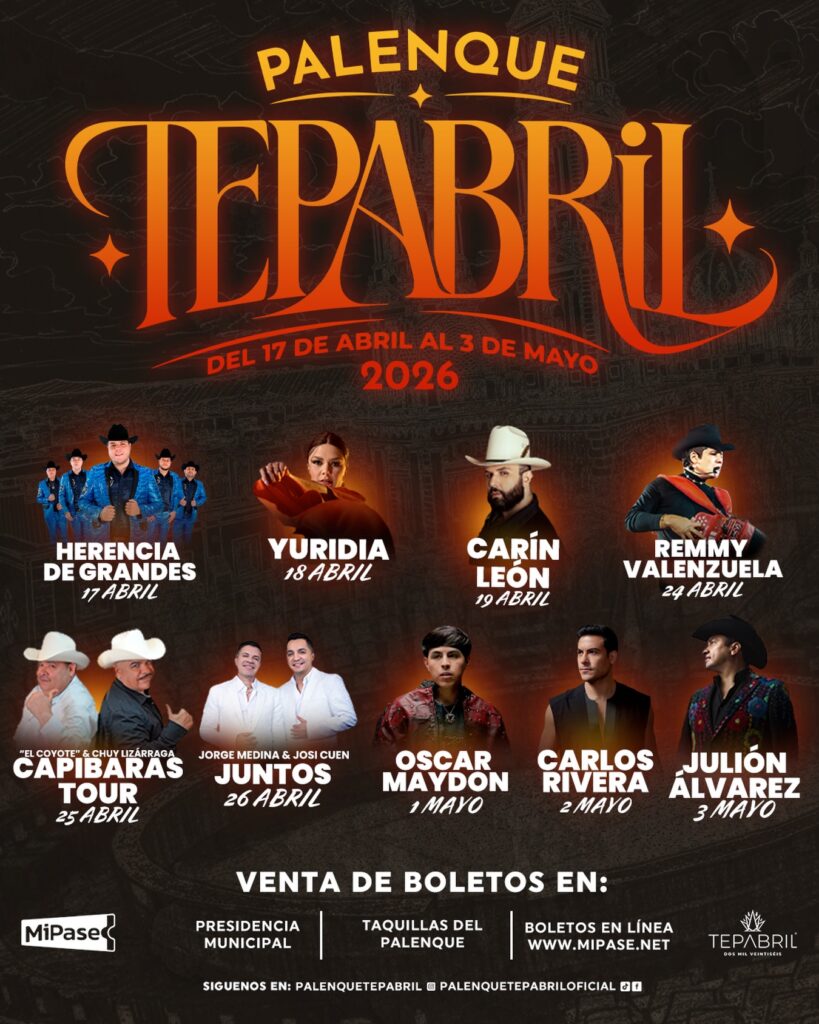 CARTELERA PALENQUE TEPABRIL 2026 JALISCO
