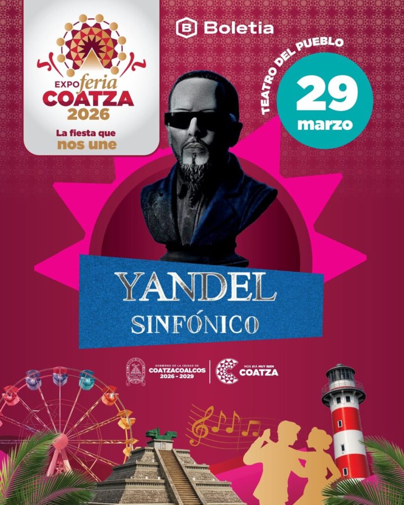 YANDEL EXPO FERIA COATZA 2026 VERACRUZ