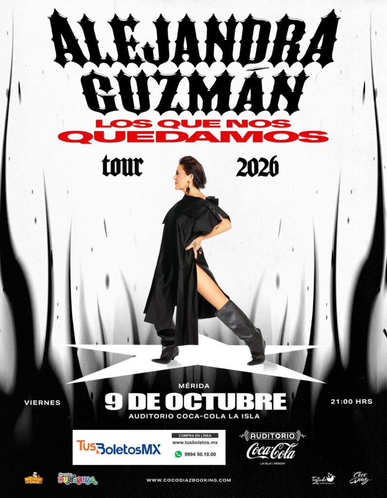 ALEJANDRA GUZMÁN MÉRIDA 2026 AUDITORIO COCA COLA LA ISLA