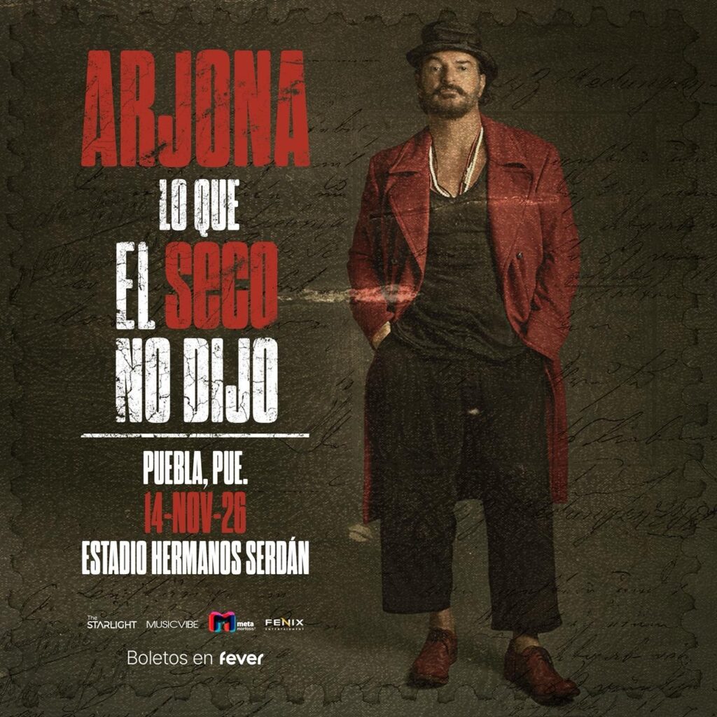 ARJONA PUEBLA 2026 ESTADIO HERMANOS SERDÁN