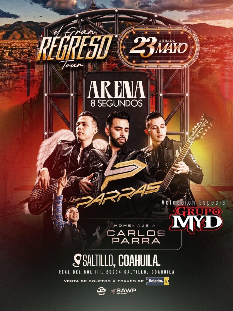 LOS PARRAS SALTILLO 2026 ARENA 8 SEGUNDOS