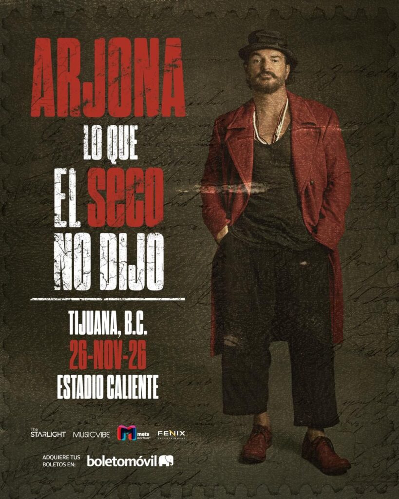 ARJONA TIJUANA 2026 ESTADIO CALIENTE