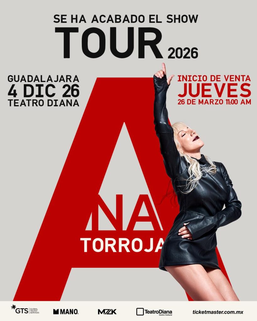ANA TORROJA GUADALAJARA 2026 TEATRO DIANA