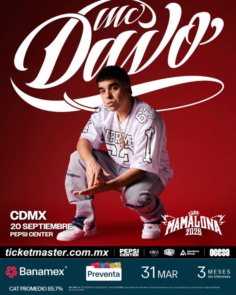 MC DAVO CDMX 2026 PEPSI CENTER