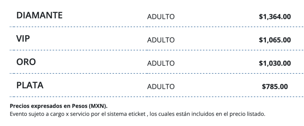PRECIOS EL MALILLA TOLUCA 2026 TEATRO MORELOS