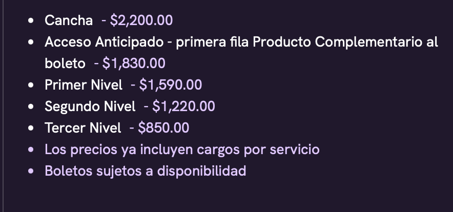 PRECIOS XAVI LEÓN 2026 DOMO DE LA FERIA