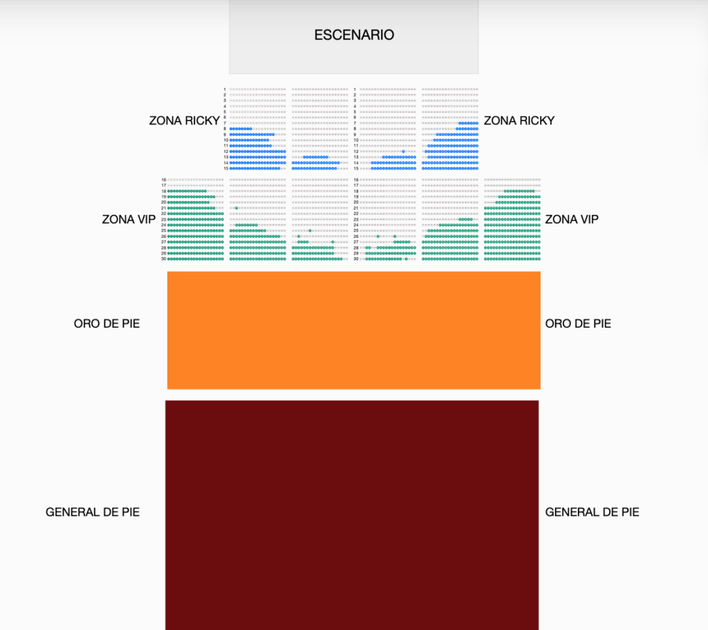 MAPA RICKY MARTIN HERMOSILLO 2026 EXPLANADA DE LAS ESTRELLAS