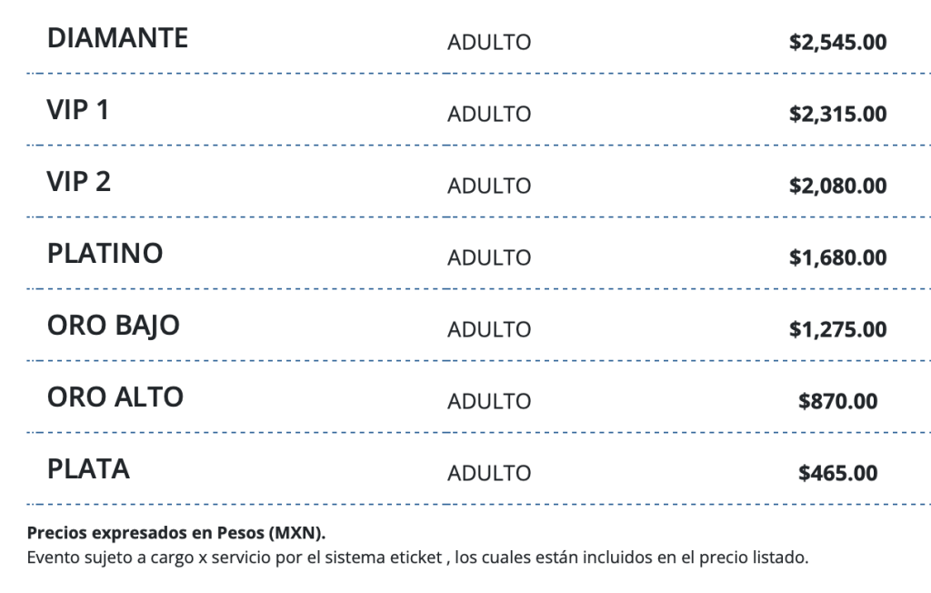 PRECIOS UN CORAZÓN ACAPULCO 2026 ARENA GNP SEGUROS