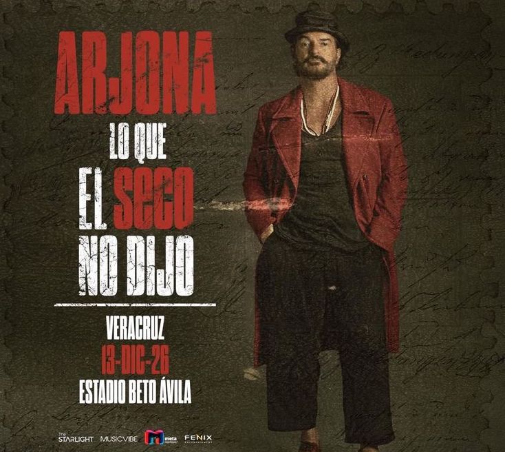 ARJONA VERACRUZ 2026 ESTADIO BETO ÁVILA
