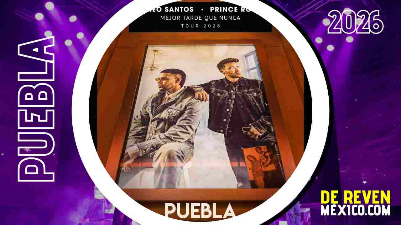 ROMEO SANTOS Y PRINCE ROYCE PUEBLA 2026 ESTADIO HERMANOS SERDÁN