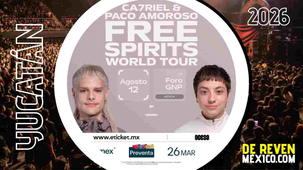 CA7RIEL Y PACO AMOROSO MÉRIDA 2026 FORO GNP SEGUROS