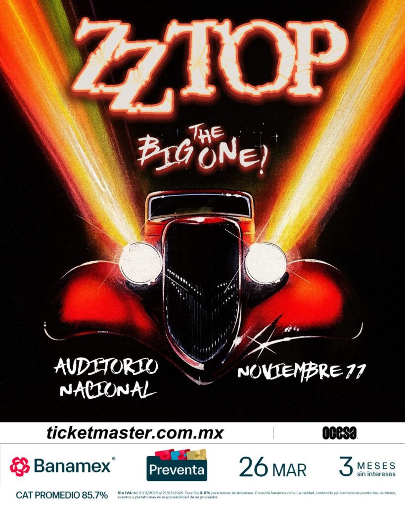 ZZ TOP CDMX 2026 AUDITORIO NACIONAL