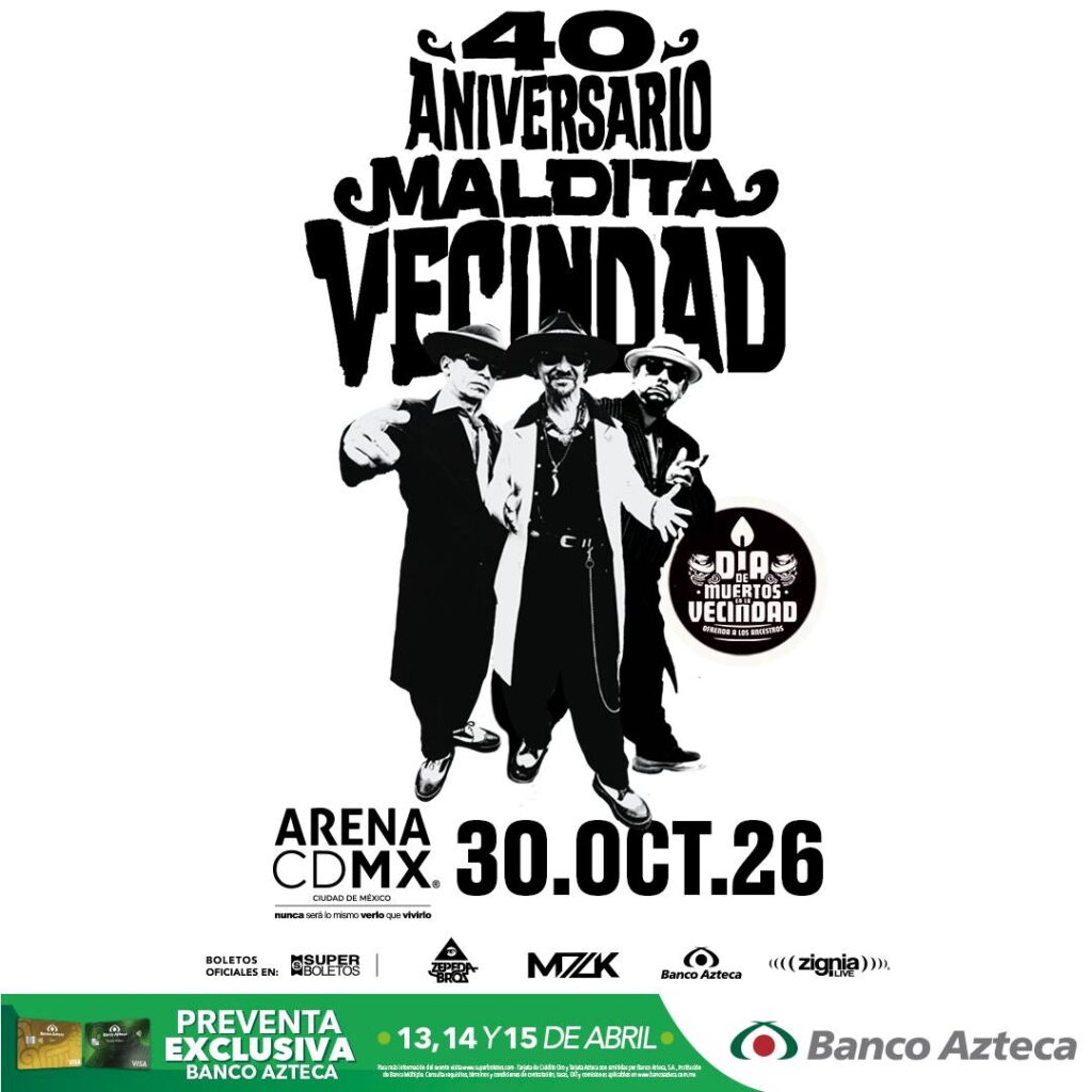 MALDITA VECINDAD ARENA CDMX 2026