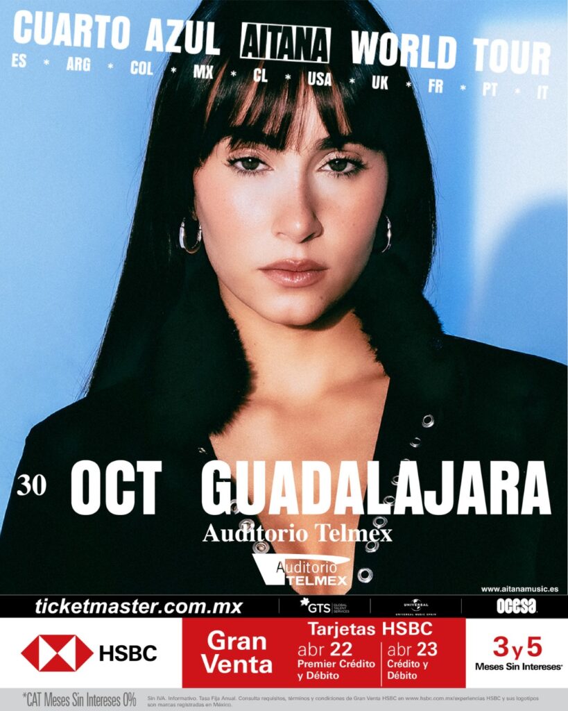 AITANA GUADALAJARA 2026 AUDITORIO TELMEX