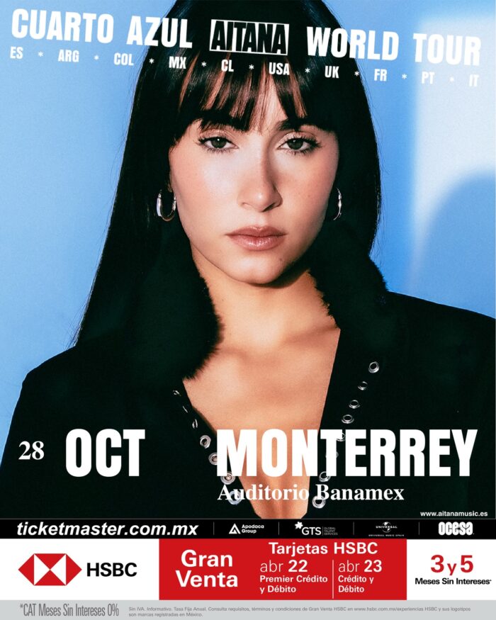 AITANA MONTERREY 2026 AUDITORIO BANAMEX