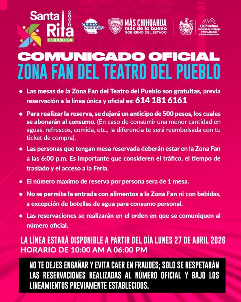 FERIA SANTA RITA 2026 CHIHUAHUA