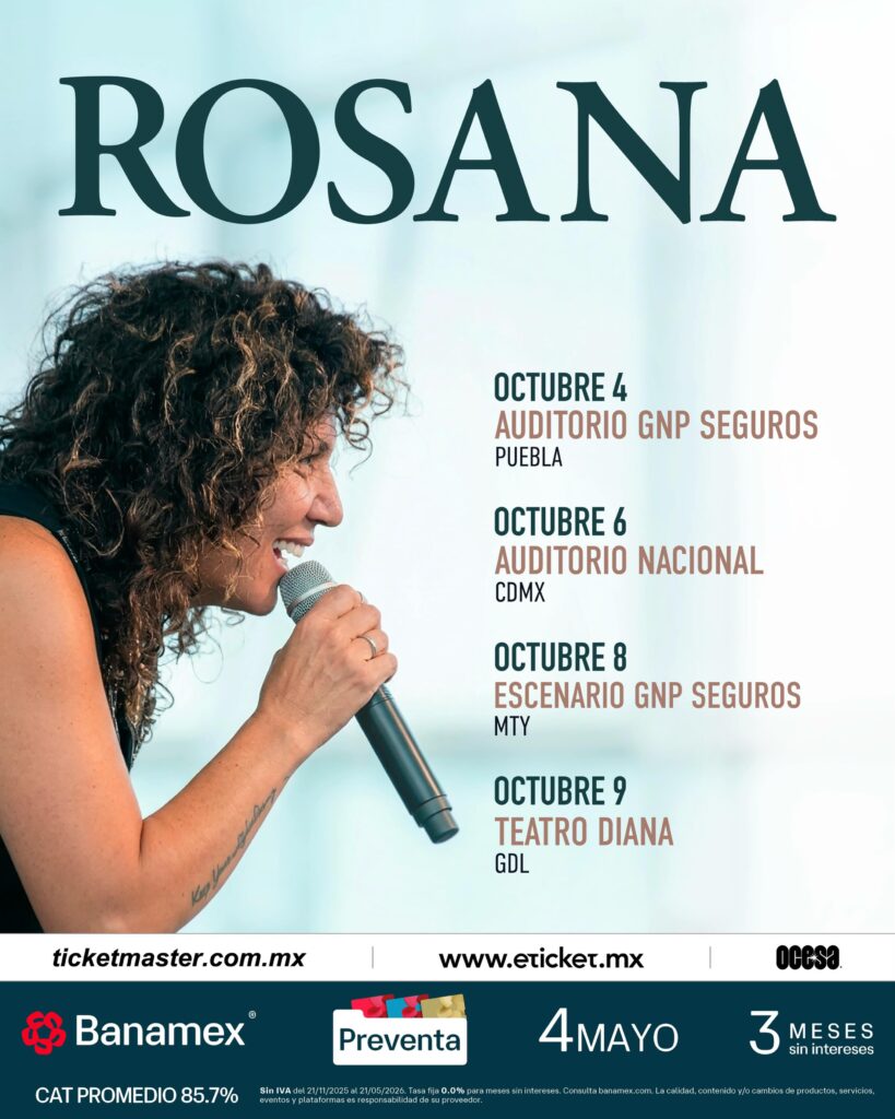 ROSANA CDMX 2026 AUDITORIO NACIONAL
