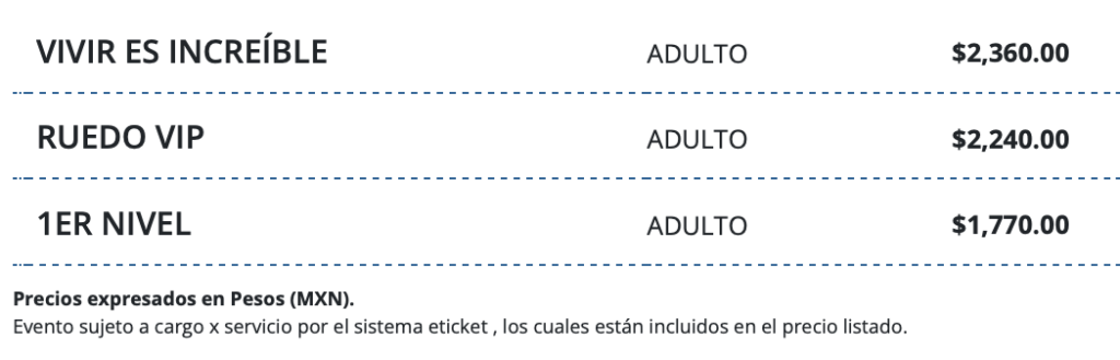 precios ROSANA PUEBLA 2026 AUDITORIO GNP SEGUROS
