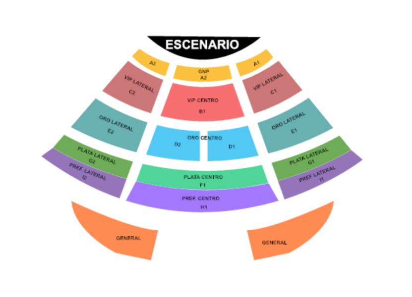 mapa PRECIOS YURIDIA SAN LUIS POTOSÍ 2026 TEATRO TANGAMANGA 2