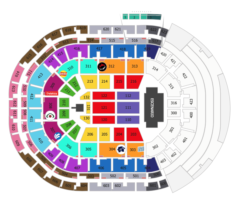 MAPA ARENA GUADALAJARA