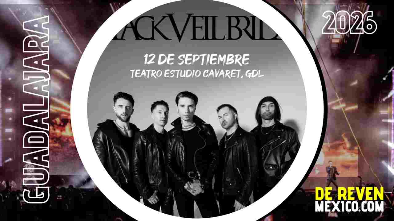BLACK VEIL BRIDES GUADALAJARA 2026 TEATRO ESTUDIO CAVARET
