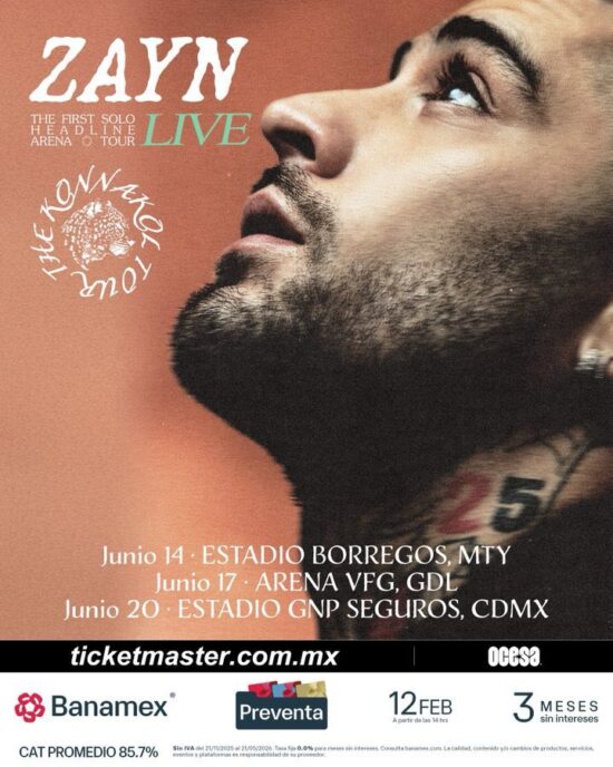 ZAYN GUADALAJARA 2026 ARENA VFG