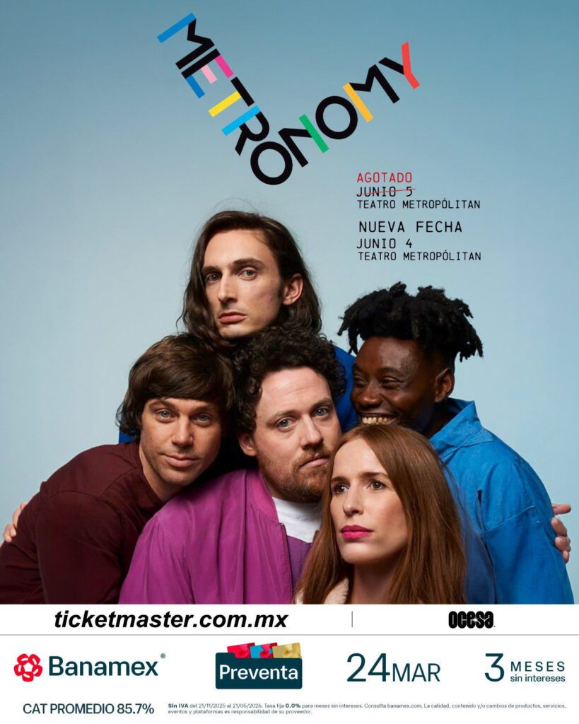 METRONOMY CDMX 2026 TEATRO METROPÓLITAN