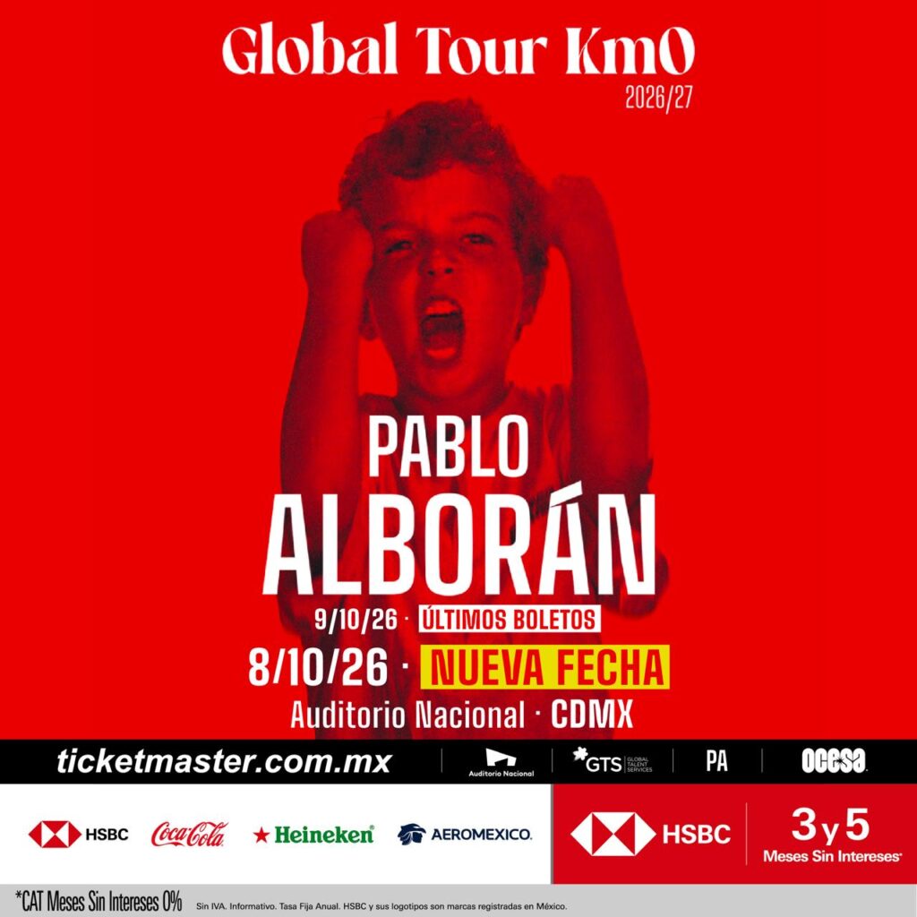 PABLO ALBORÁN CDMX 2026 AUDITORIO NACIONAL