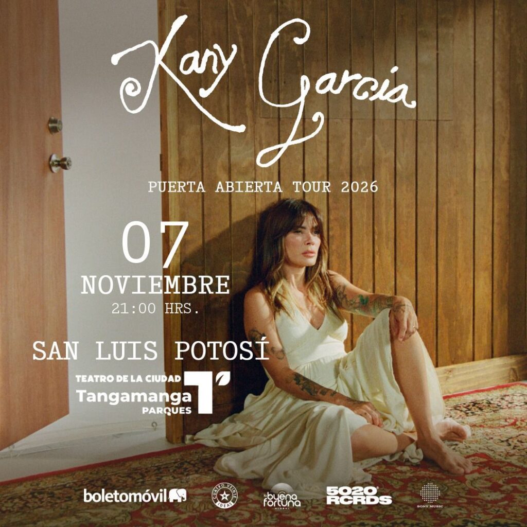 MAPA DE PRECIOS KANY GARCÍA SAN LUIS POTOSÍ 2026 TEATRO TANGAMANGA 1