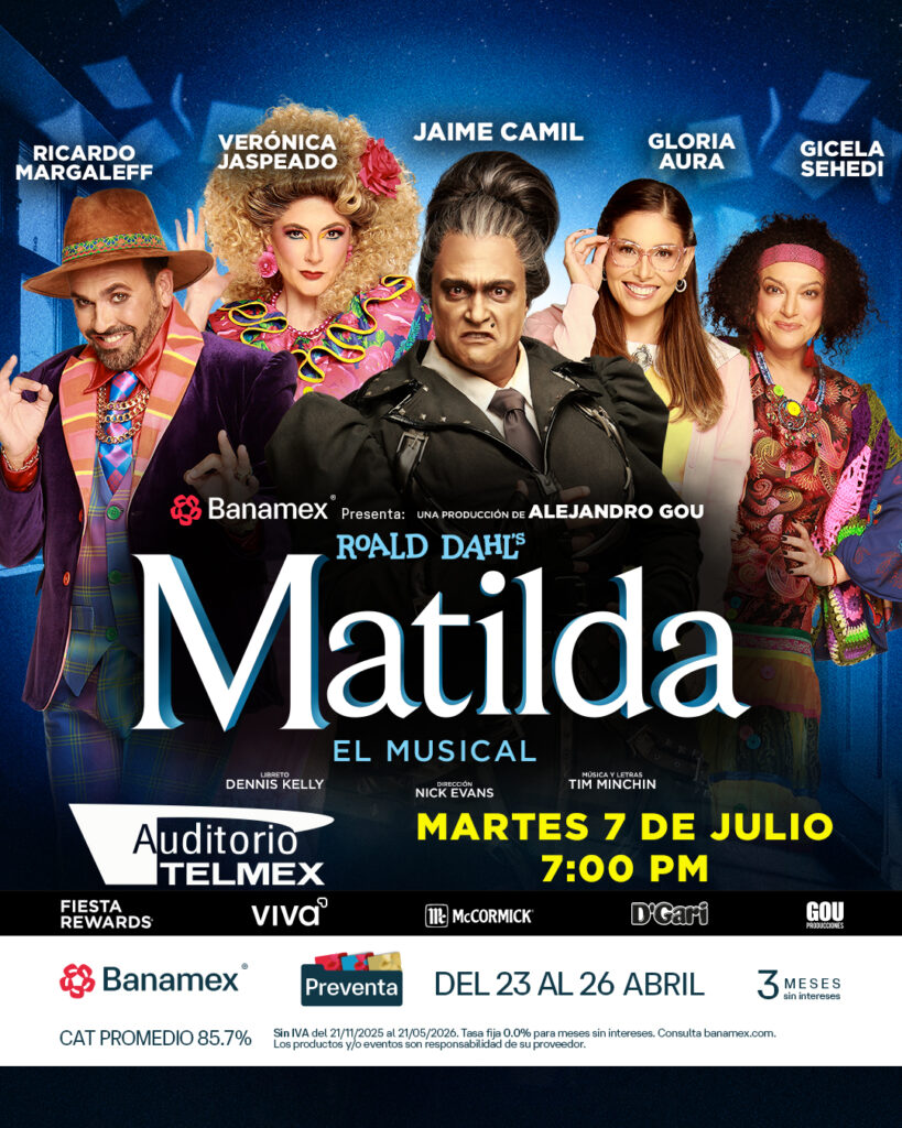 MATILDA EL MUSICAL GUADALAJARA 2026 AUDITORIO TELMEX