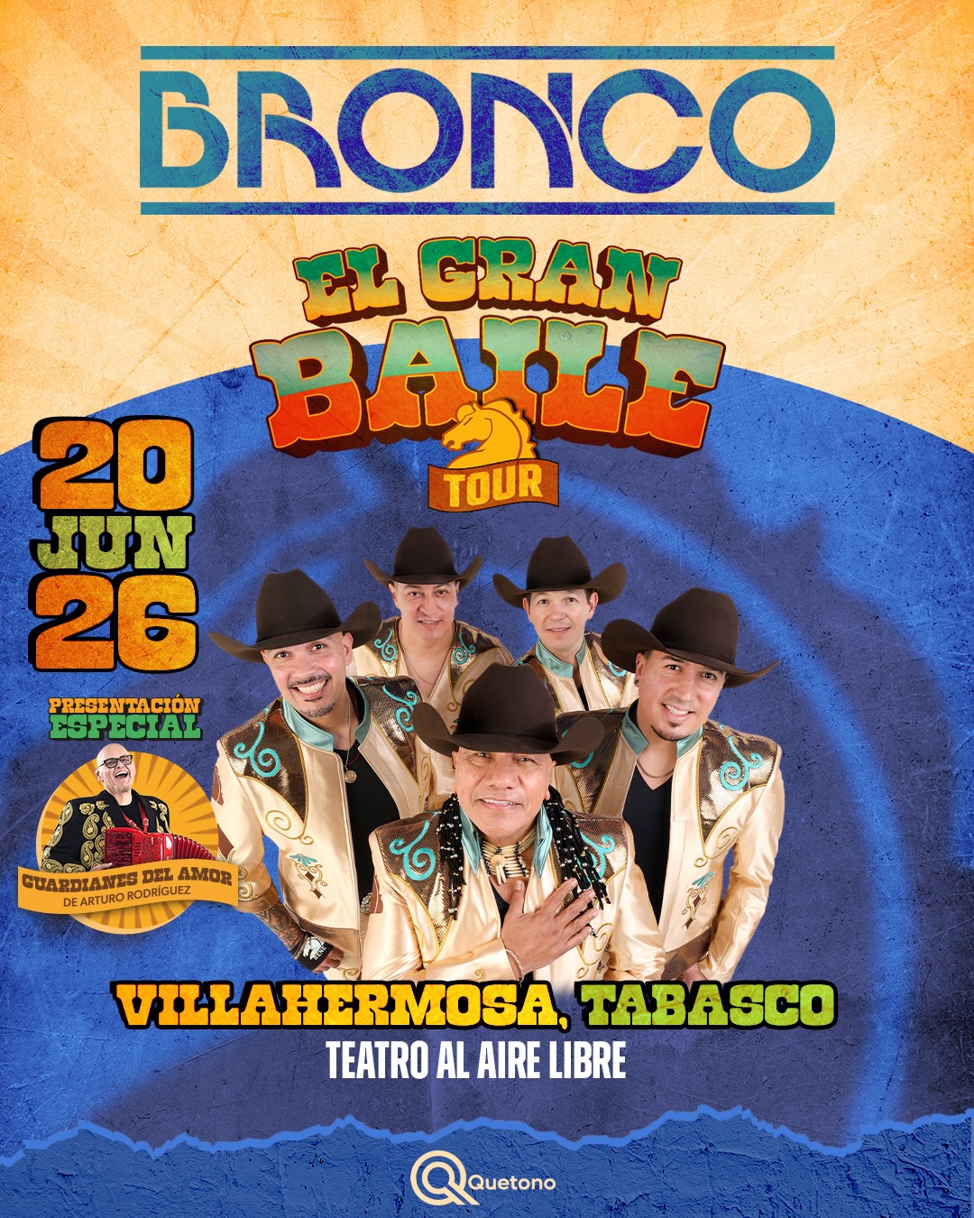 BRONCO VILLAHERMOSA 2026 TEATRO AL AIRE LIBRE PARQUE TABASCO