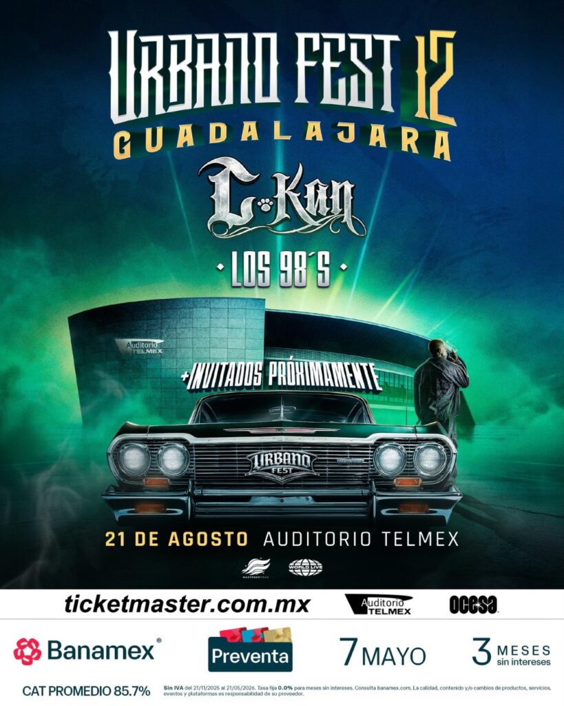 URBANO FEST GUADALAJARA 2026 AUDITORIO TELMEX