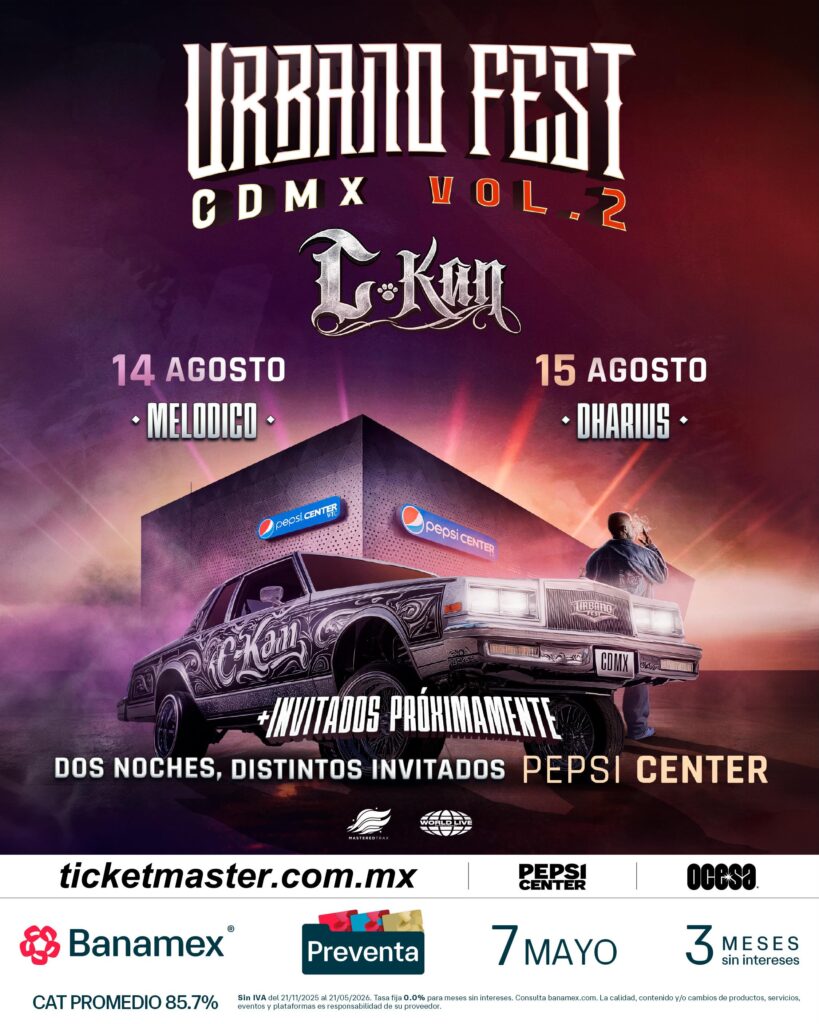 URBANO FEST CDMX 2026 PEPSI CENTER