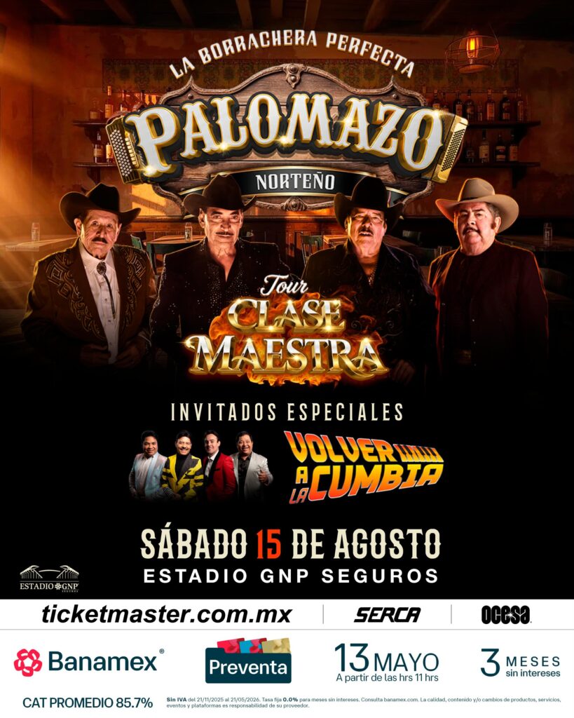 PALOMAZO NORTEÑO CDMX 2026 ESTADIO GNP SEGUROS