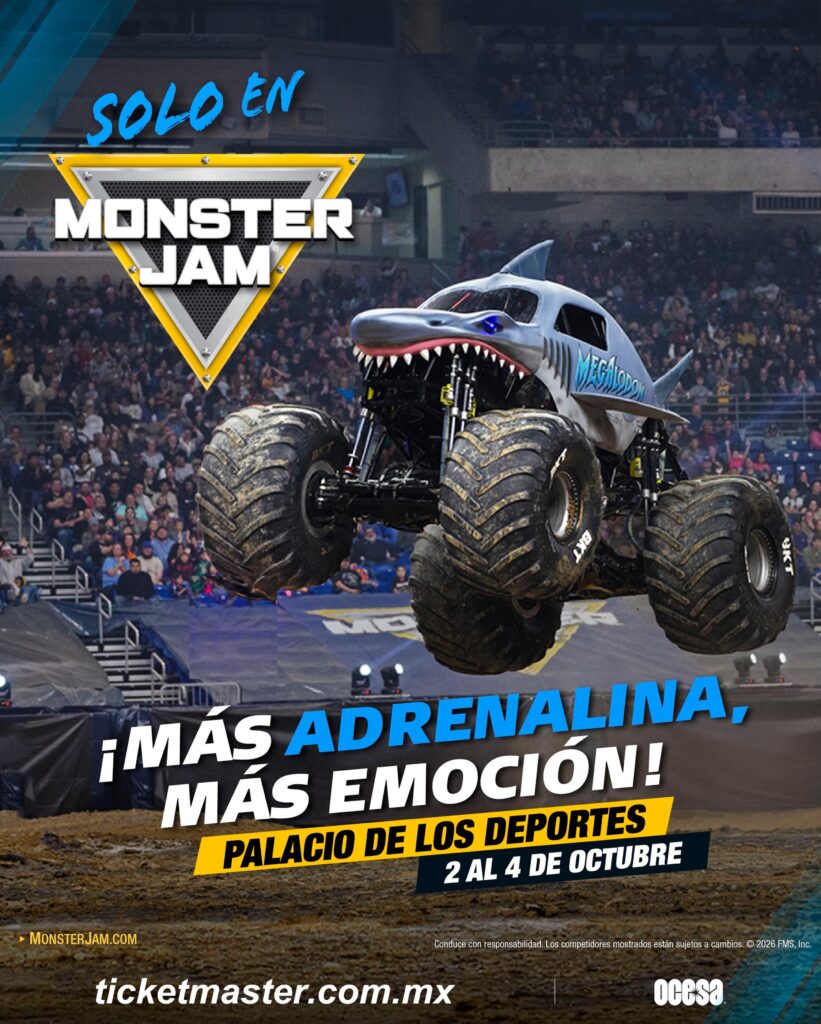 MONSTER JAM CDMX 2026 PALACIO DE LOS DEPORTES
