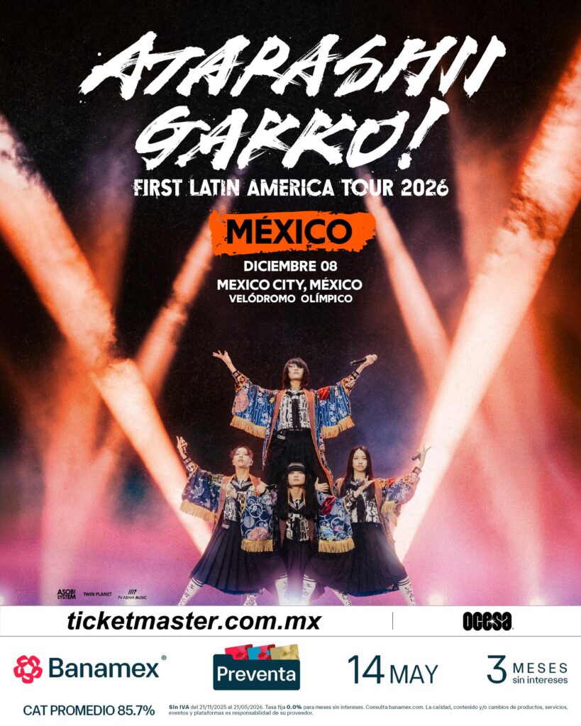 ATARASHII GAKKO! CDMX 2026 VELÓDROMO OLÍMPICO