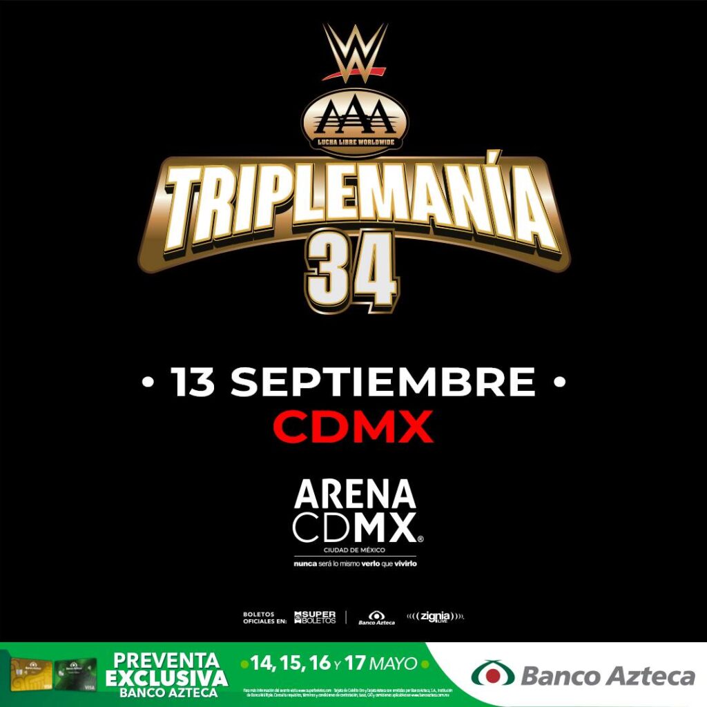 LUCHA LIBRE AAA TRIPLEMANIA ARENA CDMX 2026