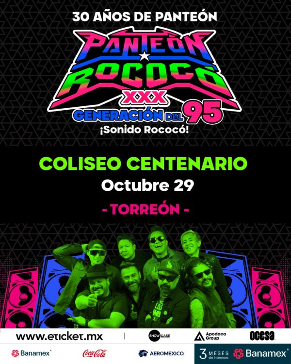 PANTEÓN ROCOCÓ TORREÓN 2026 COLISEO CENTENARIO