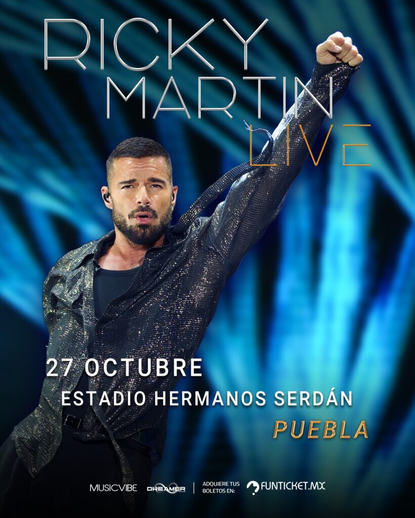 RICKY MARTIN PUEBLA 2026 ESTADIO HERMANOS SERDÁN